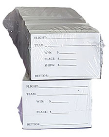 pari-mutuel bet slips
